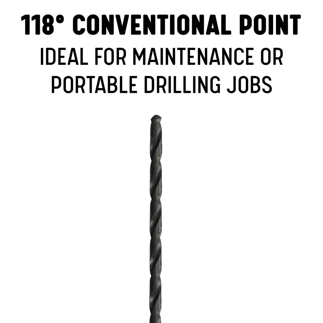 Drill America 17/32" X 12" Hss Extra Long Drill Bit With 1/2-shank Drill Bit DRILL