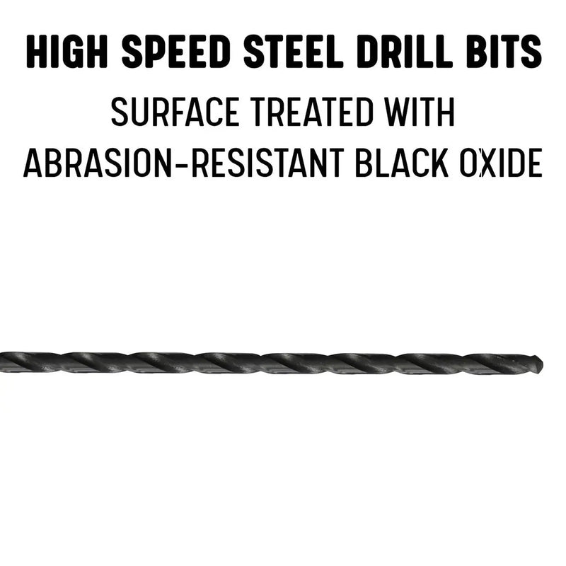Drill America 17/32" X 12" Hss Extra Long Drill Bit With 1/2-shank Drill Bit DRILL