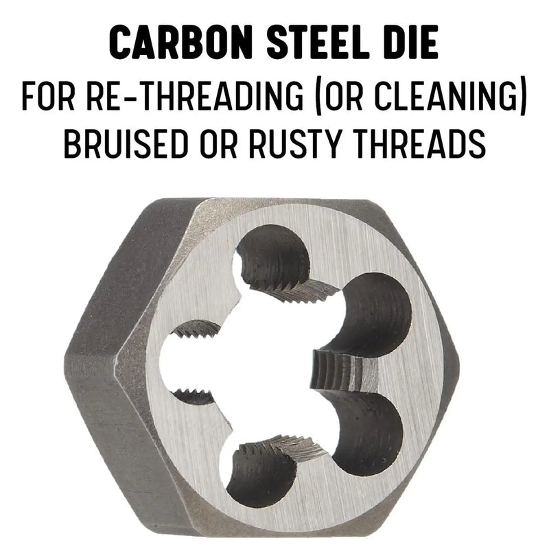 Drill America M12 X 1.5 Carbon Steel Hex Rethreading Die DRILL