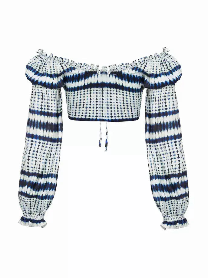 Dropped Shoulder Crop Top Nocturne