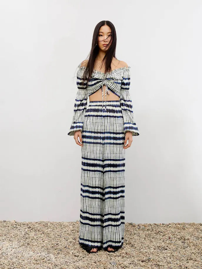Dropped Shoulder Crop Top Nocturne