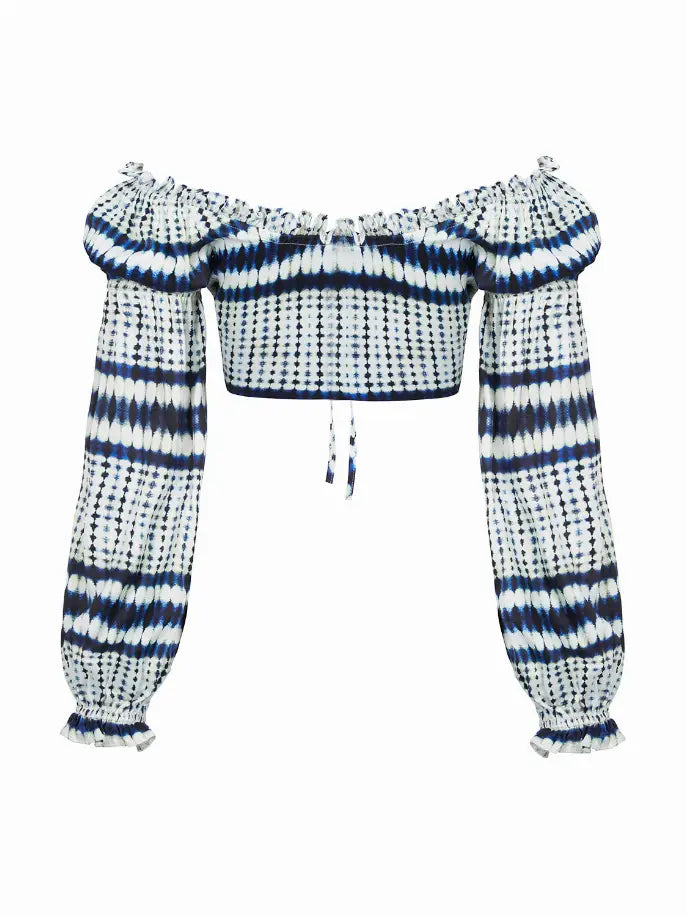 Dropped Shoulder Crop Top Nocturne
