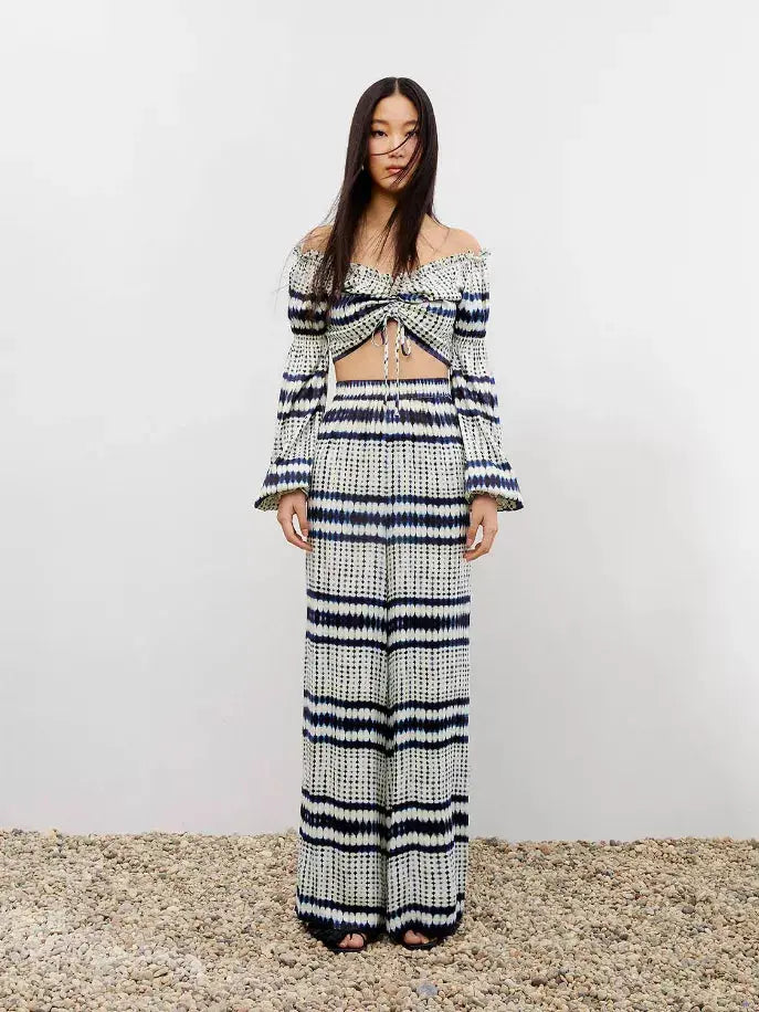 Dropped Shoulder Crop Top Nocturne