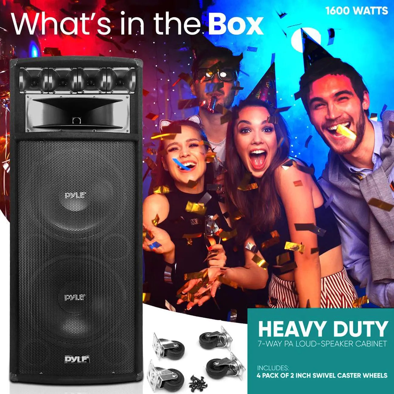 Dual 12" Professional Dj Cabinets;pyle Pro;1600watts Pyle