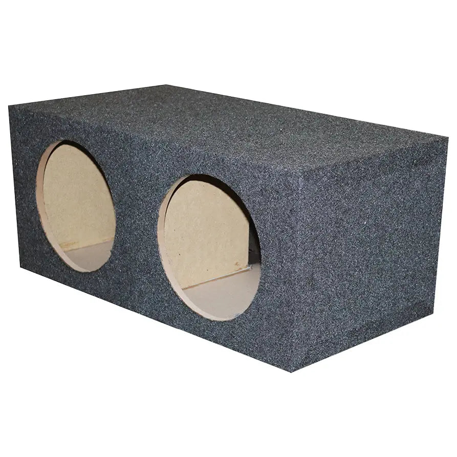 Dual 15″ Sealed Heavy Duty Square Empty Woofer Box Qpower