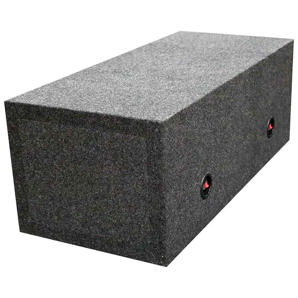 Dual 15″ Sealed Heavy Duty Square Empty Woofer Box Qpower