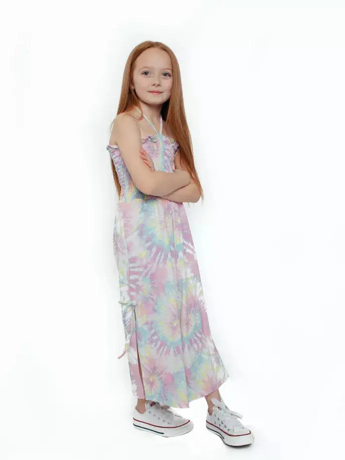 Dye-Mentions Smocked Romper Tru Luv