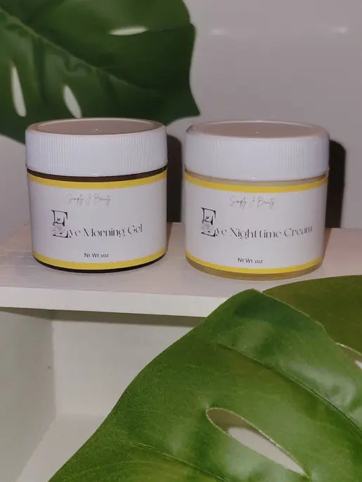 Early Morning Eye Gel & Nighttime Eye Cream Simply J. Beauty