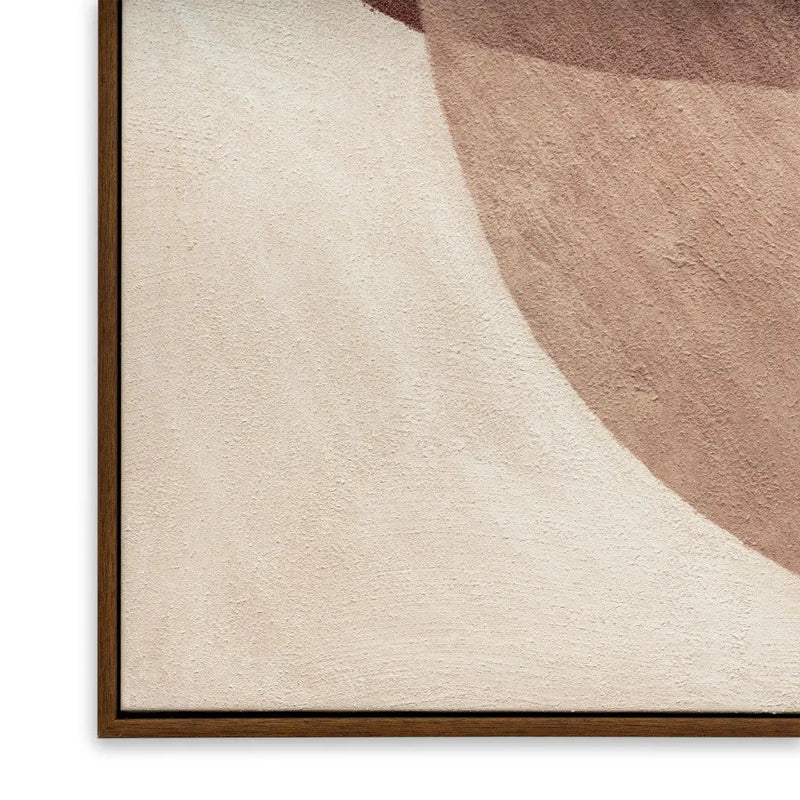 Earthen Strata I Hand Painted Dark Brown Floater Frame Wall Art Homeroots Home Decor