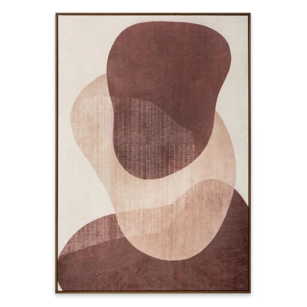 Earthen Strata II Hand Painted Dark Brown Floater Frame Wall Art Homeroots Home Decor