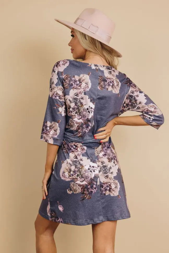 Earthside Floral Dress Stay Warm in Style