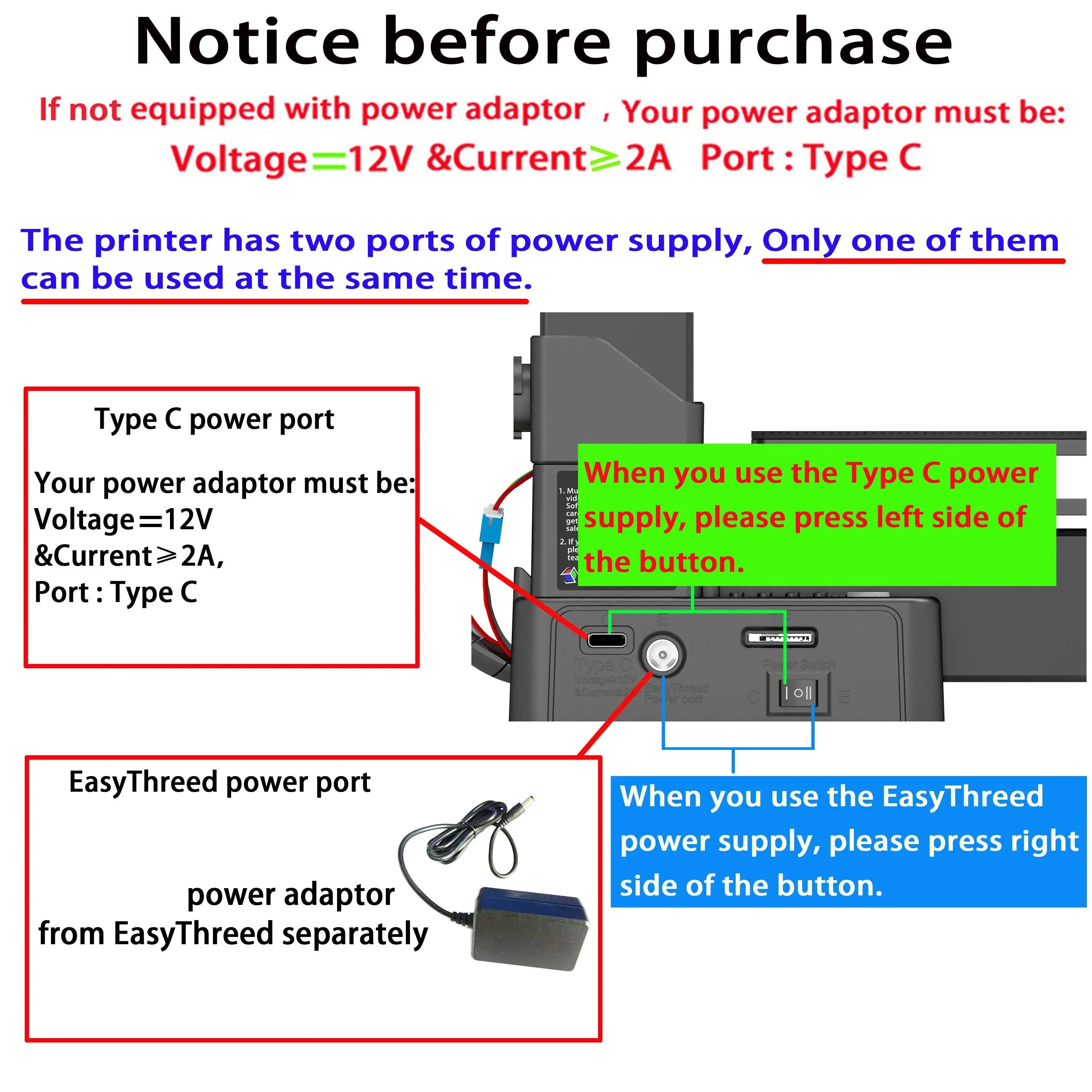 EasyThreed 3D Printer  Entry Level  Compatible with PLA TPU 1.75mm Filament  include Power Adaptor. GreatEagleInc