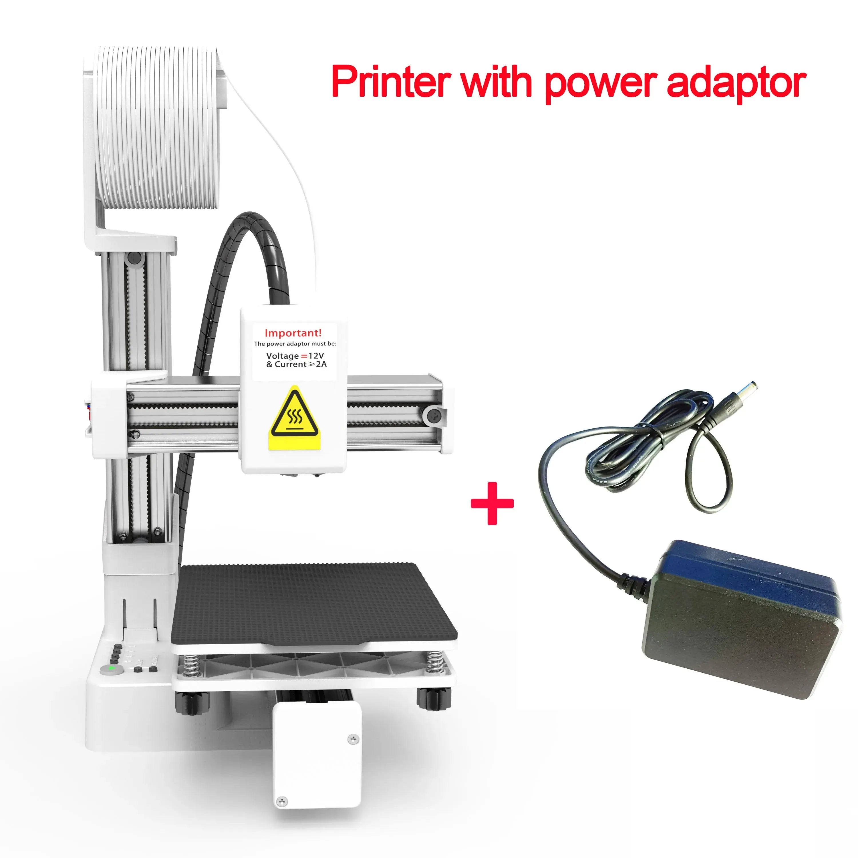 EasyThreed 3D Printer  Entry Level  Compatible with PLA TPU 1.75mm Filament  include Power Adaptor. GreatEagleInc