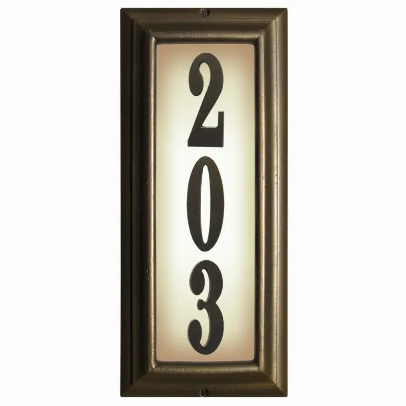 Edgewood Lighted Address Plaque Qualarc
