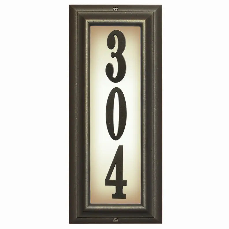 Edgewood Lighted Address Plaque Qualarc