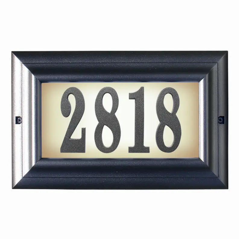 Edgewood Lighted Address Plaque Qualarc