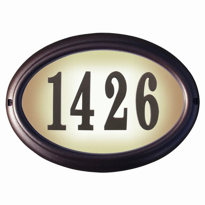 Edgewood Lighted Address Plaque Qualarc