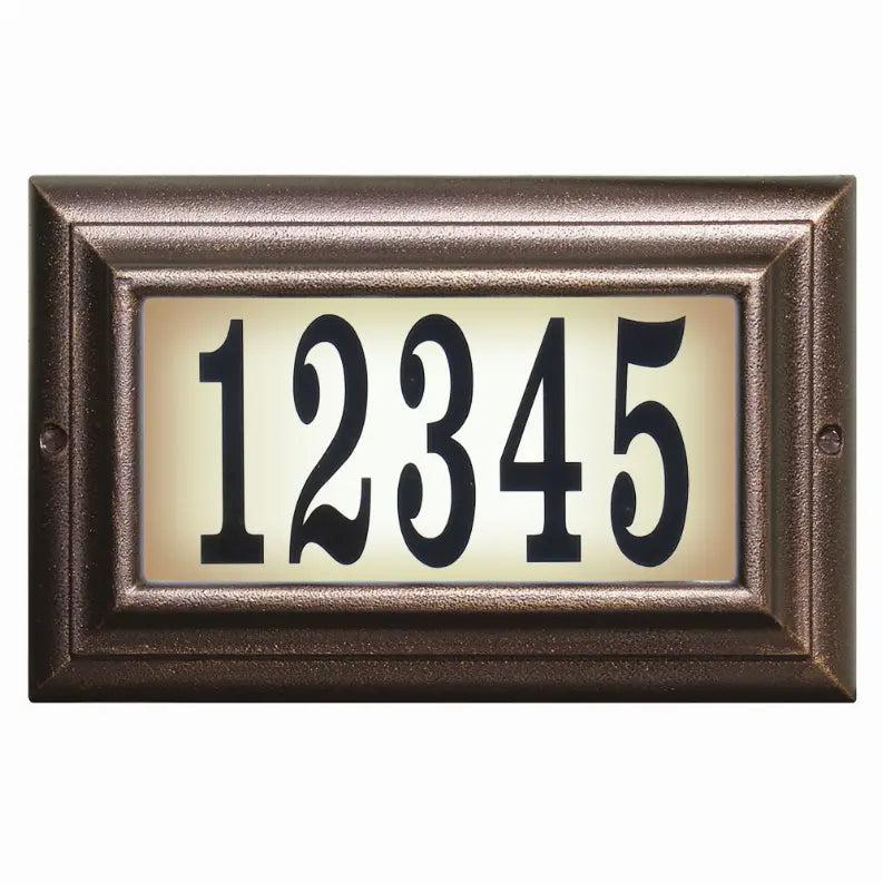Edgewood Lighted Address Plaque Qualarc