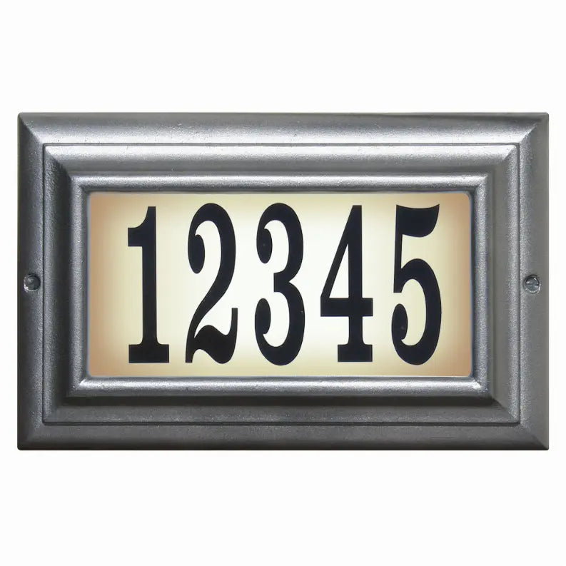 Edgewood Lighted Address Plaque Qualarc