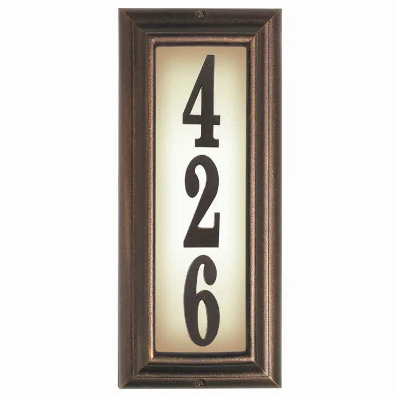 Edgewood Lighted Address Plaque Qualarc