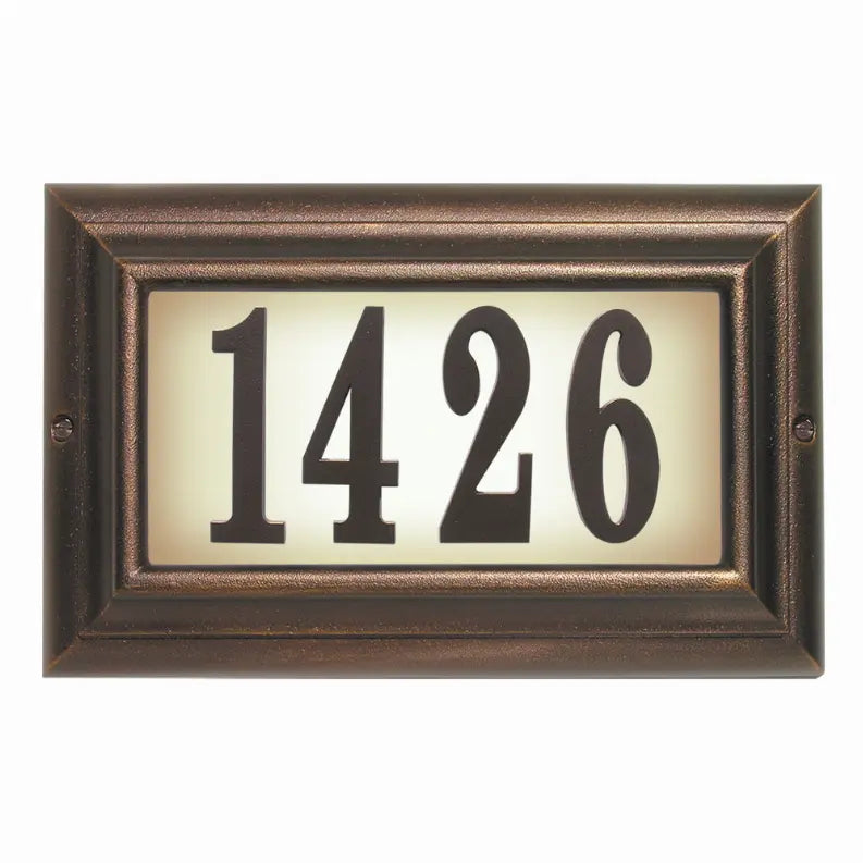 Edgewood Lighted Address Plaque Qualarc