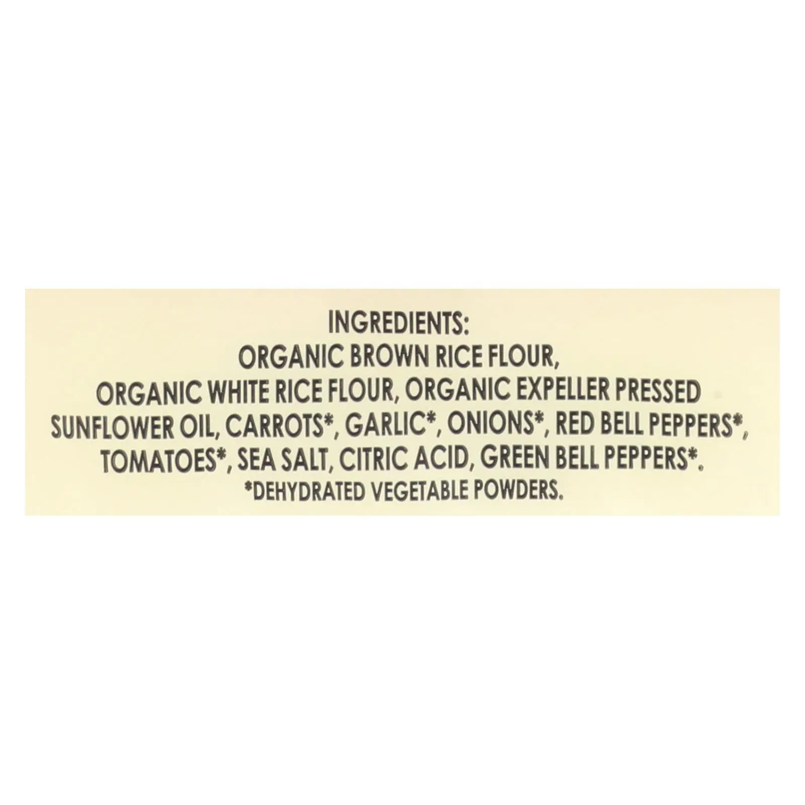 Edward And Sons Organic Vegetable Brown Rice Snaps - Case Of 12 - 3.5 Oz. Edward And Sons