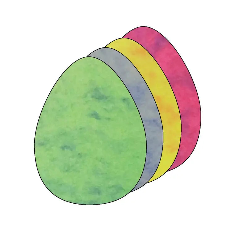 Egg Marble Assorted Color Creative Cut-Outs Creative Shapes
