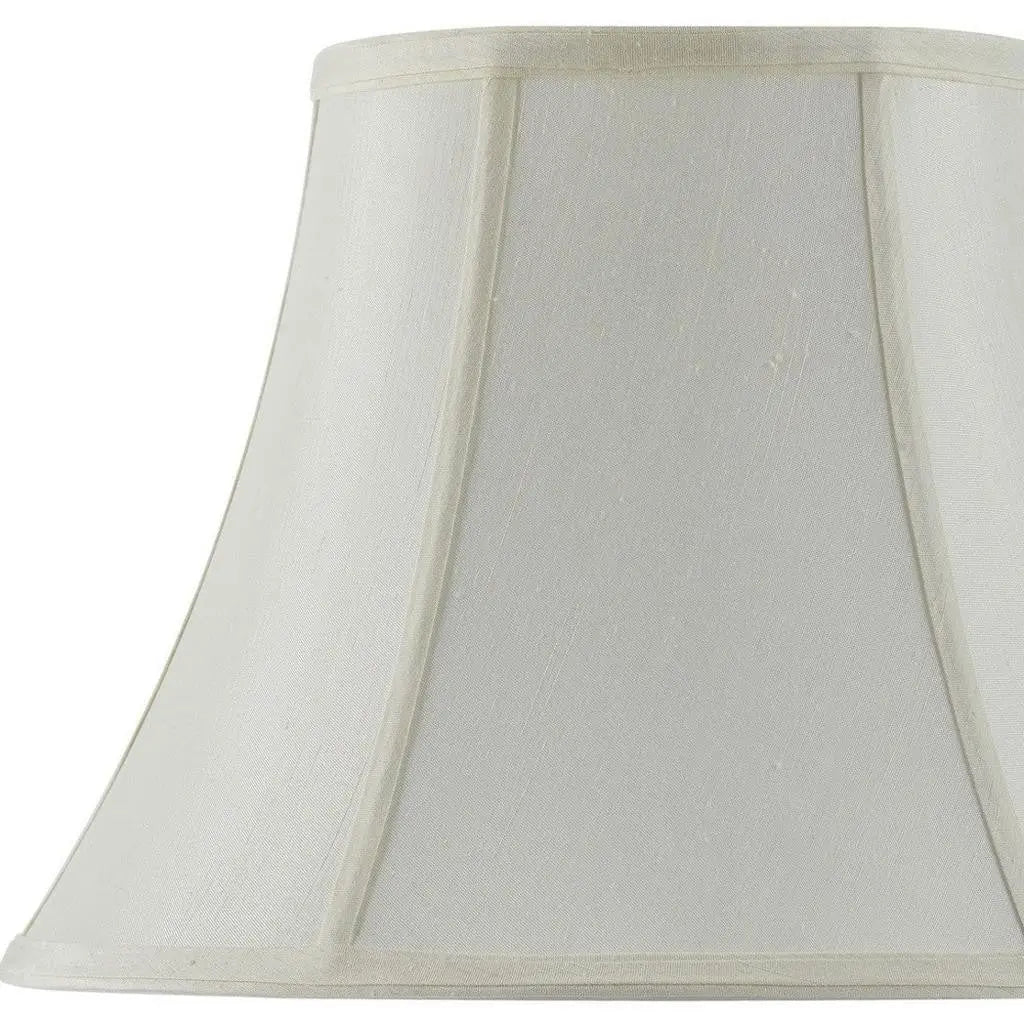 Eggshell Linen Piped Bell Lamp Shade Homeroots Lighting