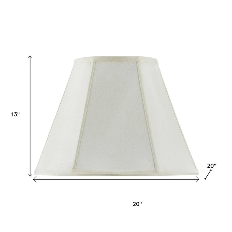Eggshell Linen Piped Empire Lamp Shade Homeroots Lighting