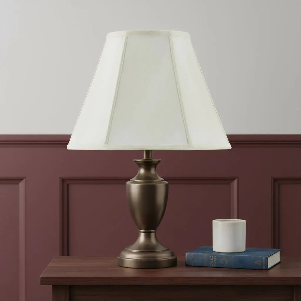 Eggshell Linen Piped Empire Lamp Shade Homeroots Lighting
