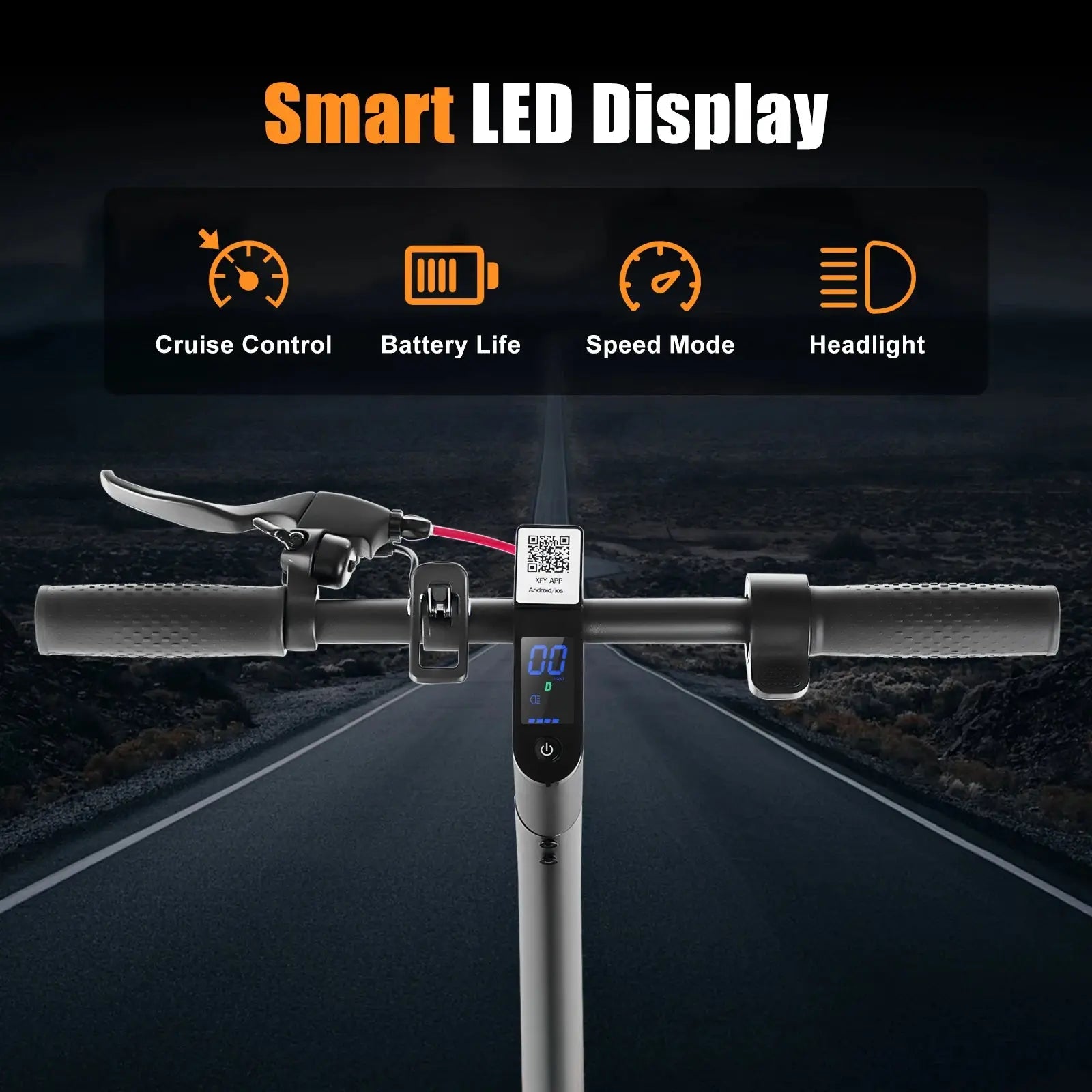 Electric Scooter for Adults - 350W Motor 8.5" Solid Tires up to 19MPH and 16Miles Long-Range Portable E Scooter GreatEagleInc