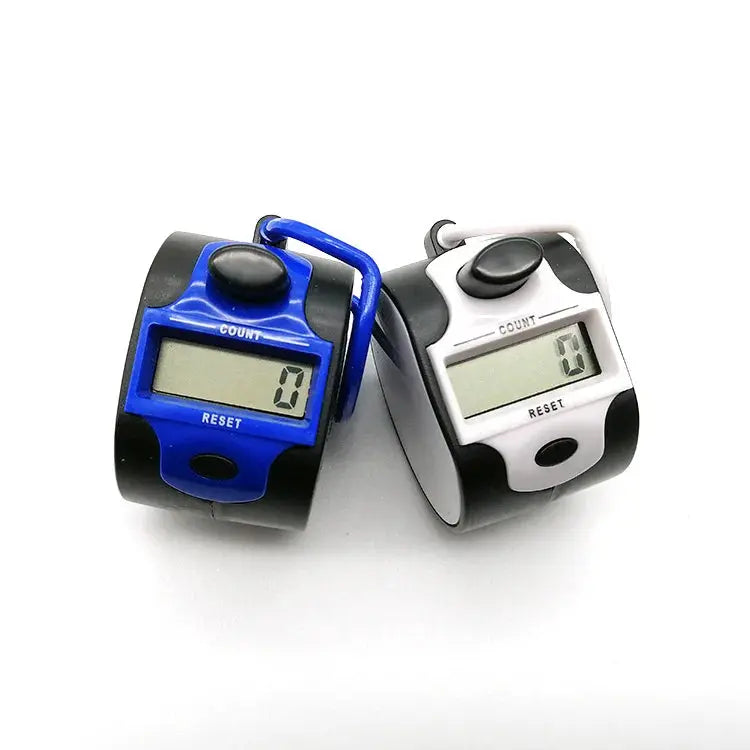 Electronic 5 Digit Number Counters Plastic Shell Hand Finger Display Manual Counting Tally Clicker Timer Soccer Golf Counter GreatEagleInc