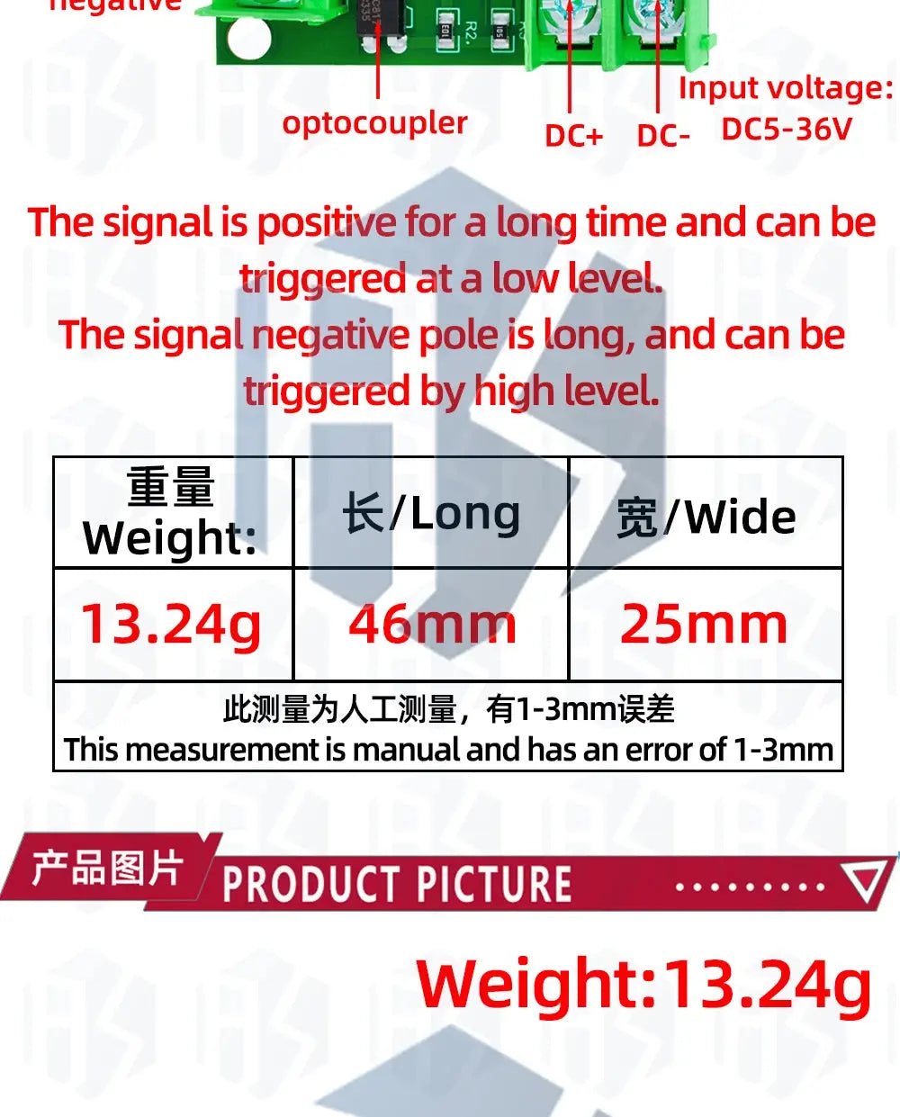Electronic Control Board - Triggered Switch Module Featuring DC - Controlled MOSFET Optocoupler GreatEagleInc
