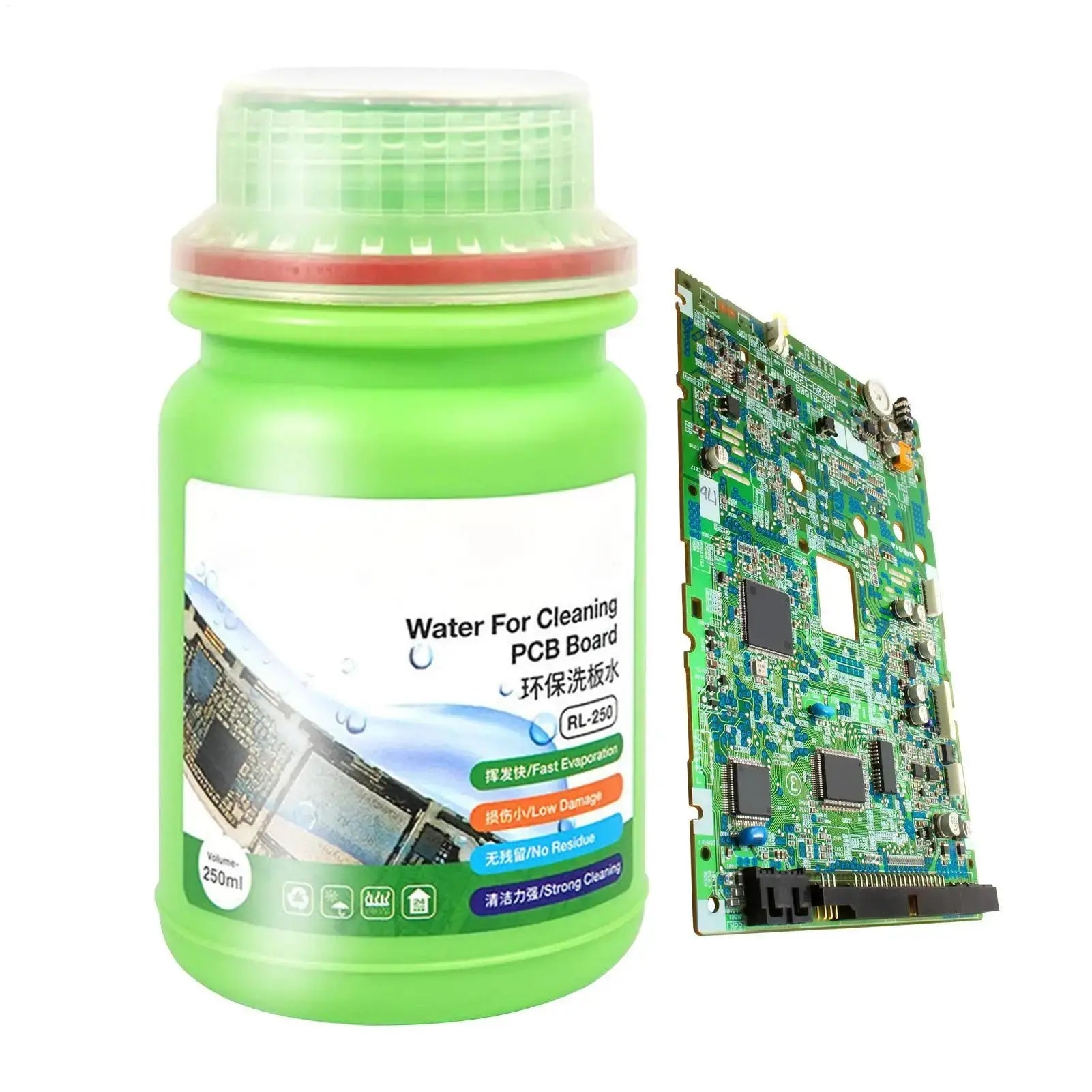 Electronic Liquid Cleaner 250ml Electronics Cleaning Liquid Circuit Board Cleaner for Keyboard Laptop Tablet Motherboard Home GreatEagleInc