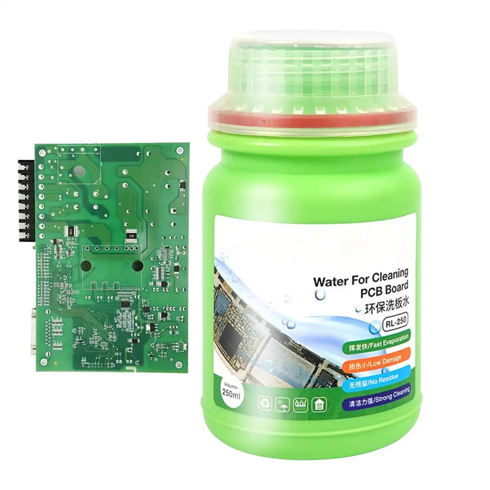 Electronic Liquid Cleaner 250ml Electronics Cleaning Liquid Circuit Board Cleaner for Keyboard Laptop Tablet Motherboard Home GreatEagleInc
