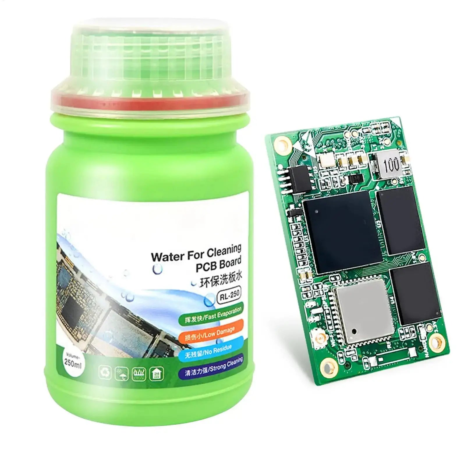Electronic Liquid Cleaner 250ml Electronics Cleaning Liquid Circuit Board Cleaner for Keyboard Laptop Tablet Motherboard Home GreatEagleInc