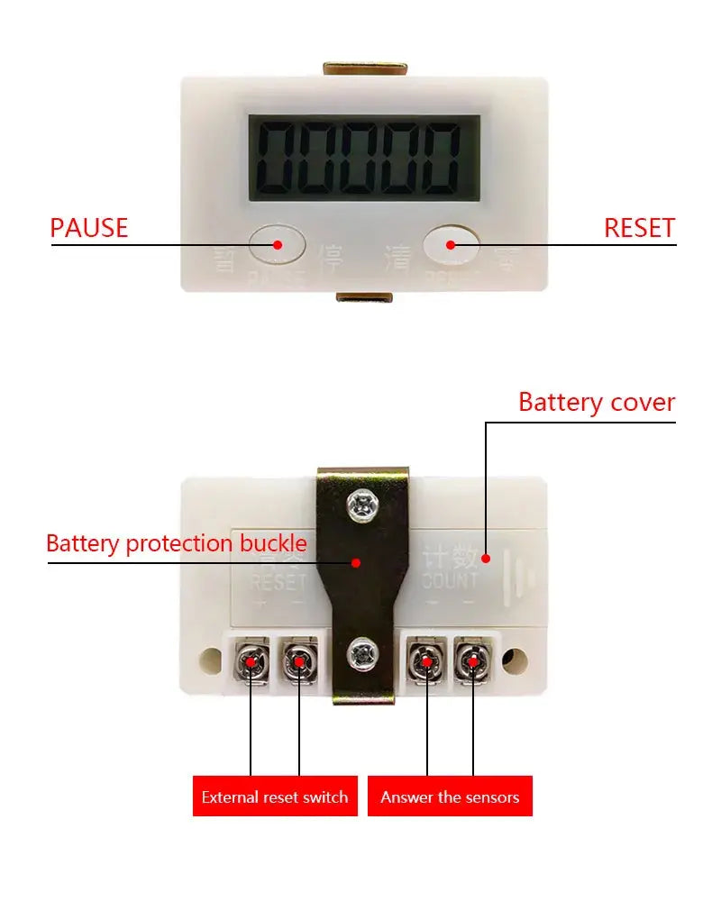 Electronic digital 5 display counter proximity Industrial magnetic sensor switch punch counter automatic induction counter meter GreatEagleInc