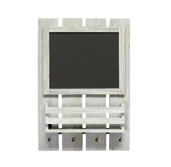 Elegant Designs Chalkboard Sign with Key Holder Hooks and Mail Storage All The Rages, Inc.