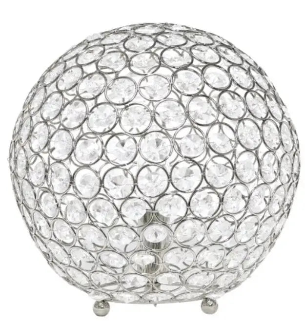 Elegant Designs Elipse 10 Inch Crystal Ball Sequin Table Lamp All The Rages, Inc.