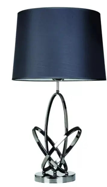 Elegant Designs Mod Art Polished Chrome Table Lamp with Shade All The Rages, Inc.