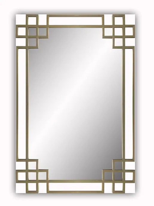 Elegant Frame with Gold Iron Overlay Wall Mirror SBC-LTD