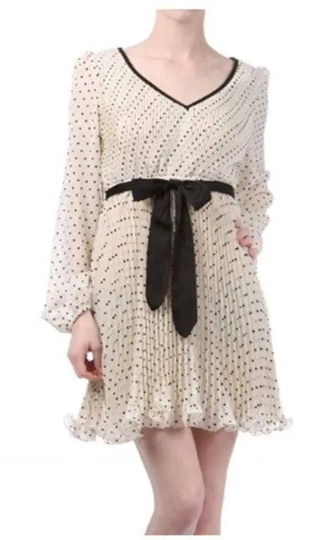 Elegant Sheer Polka Dot Dress SurelyMine