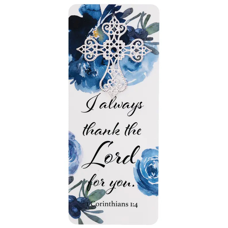 Embellished Bookcard 1Cor. 1:4 Thank Dicksons Inc