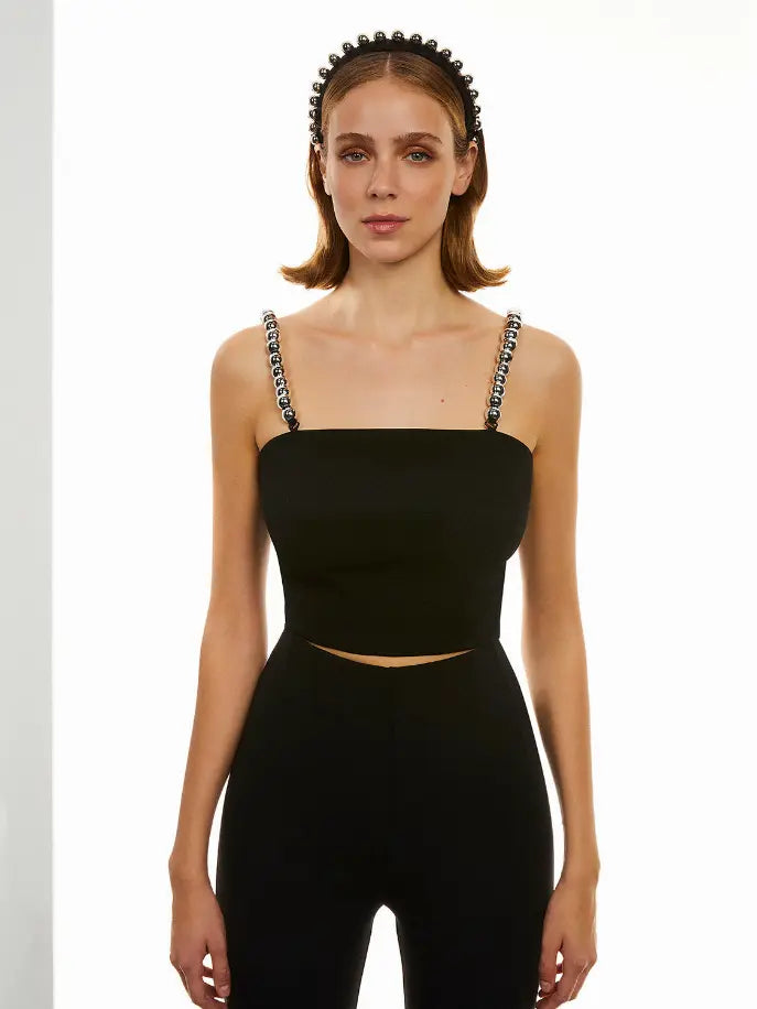 Embellished Crop Top Monique Store