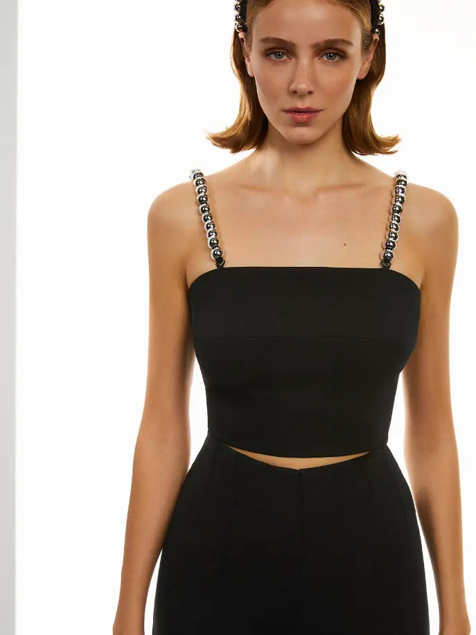 Embellished Crop Top Monique Store