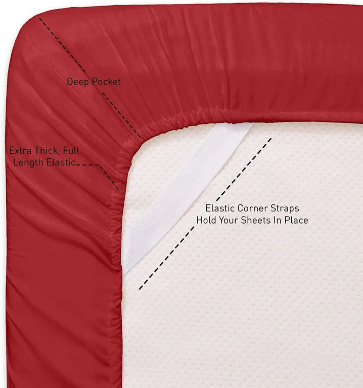Embroidery Soft Cozy Sheet Set Wrinkle Resistant Home Mart Goods