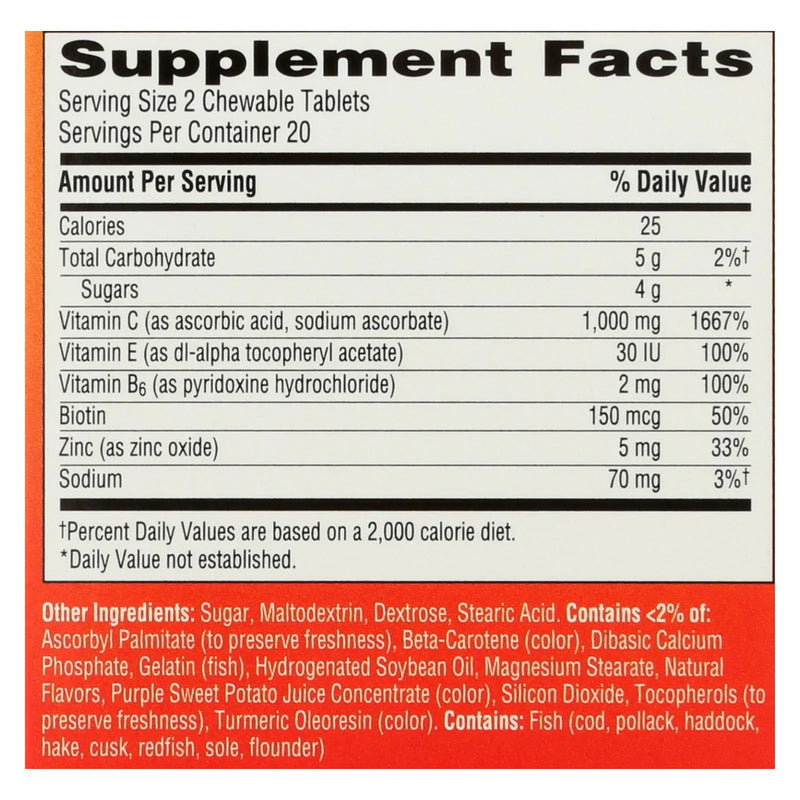 Emergen-c - Chewables Orange Blast - 1 Each - 40 Ct Emergen-c