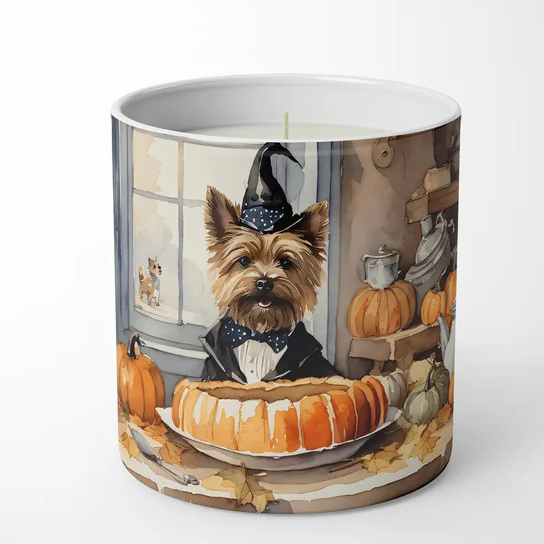 English Bulldog Fall Kitchen Pumpkins Decorative Soy Candle Caroline's Treasures