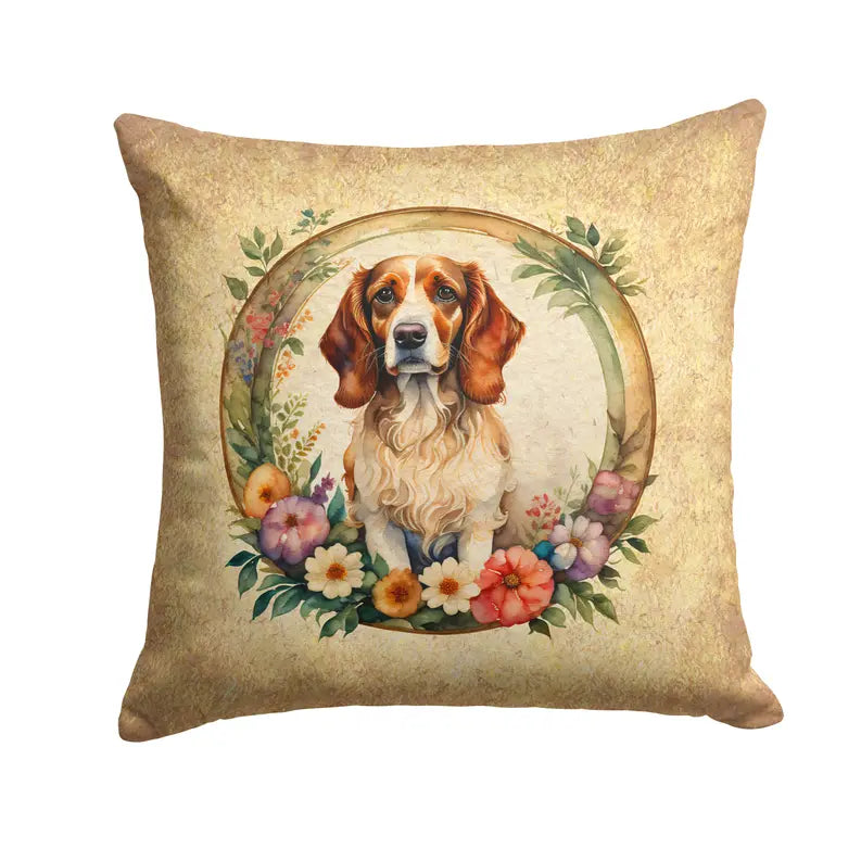 English Bulldog and Flowers Foam Coasters Caroline's Treasures