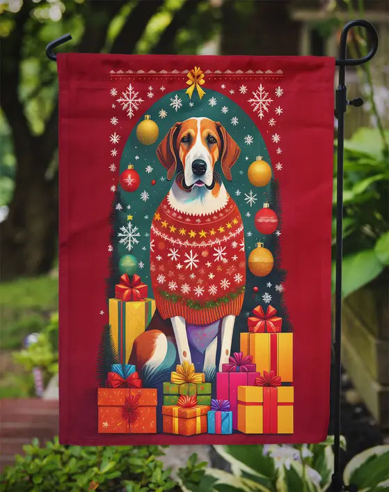 English Foxhound Holiday Christmas Garden Flag Caroline's Treasures
